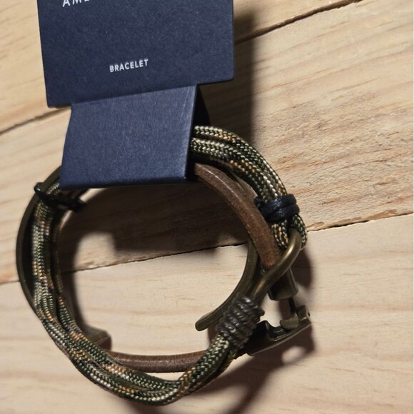 American Eagle Camo and Brown Wrap Bracelet Metal Bracelet 3 Pack - Picture 3 of 3